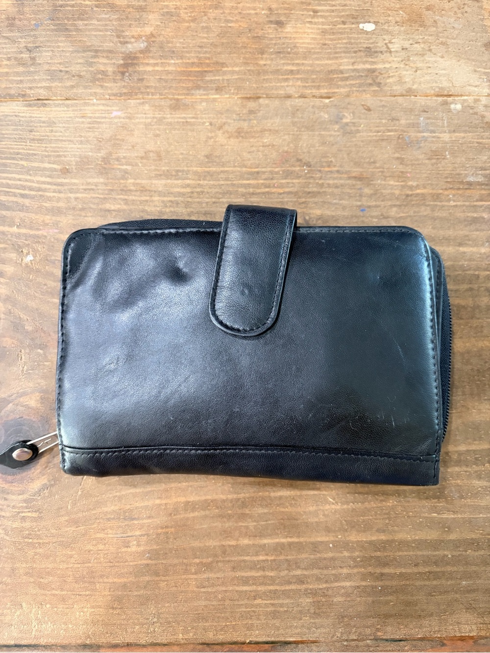 Wilson Vintage Black Leather Wallet
